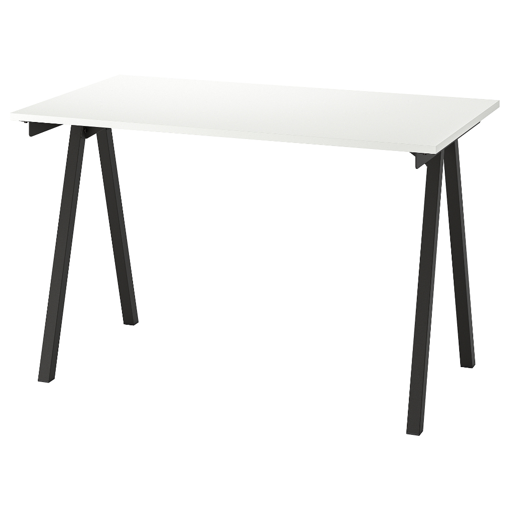 北歐LOFT風格IKEA宜家TROTTEN書桌工作桌辦公桌電腦桌電競桌/白/120x60x75/二手九成新/特$1880