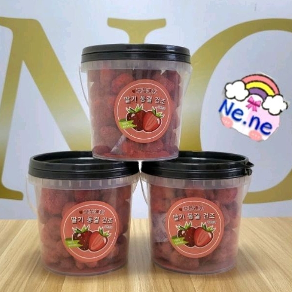 成恩熙N.C🌈超新鮮酥脆韓國桶裝 草莓乾 零食水果乾 草莓凍乾全新效期