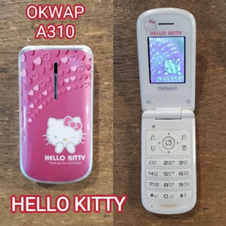 OKWAP A310♡HELLO KITTY折疊手機／二手收藏品