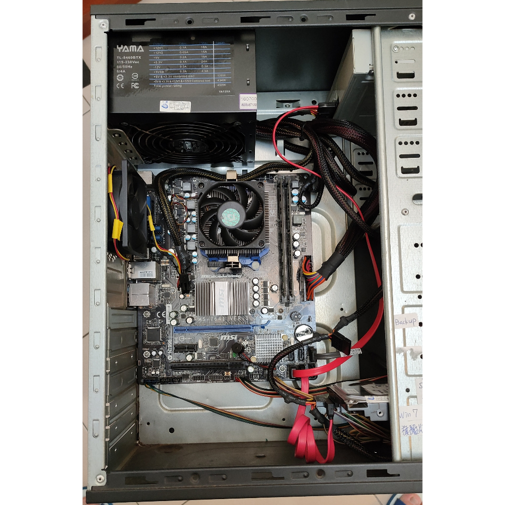 【AMD電腦主機+鍵盤滑鼠】桌上型電腦 AMD DDR3 MSI主機板；詳細請入內