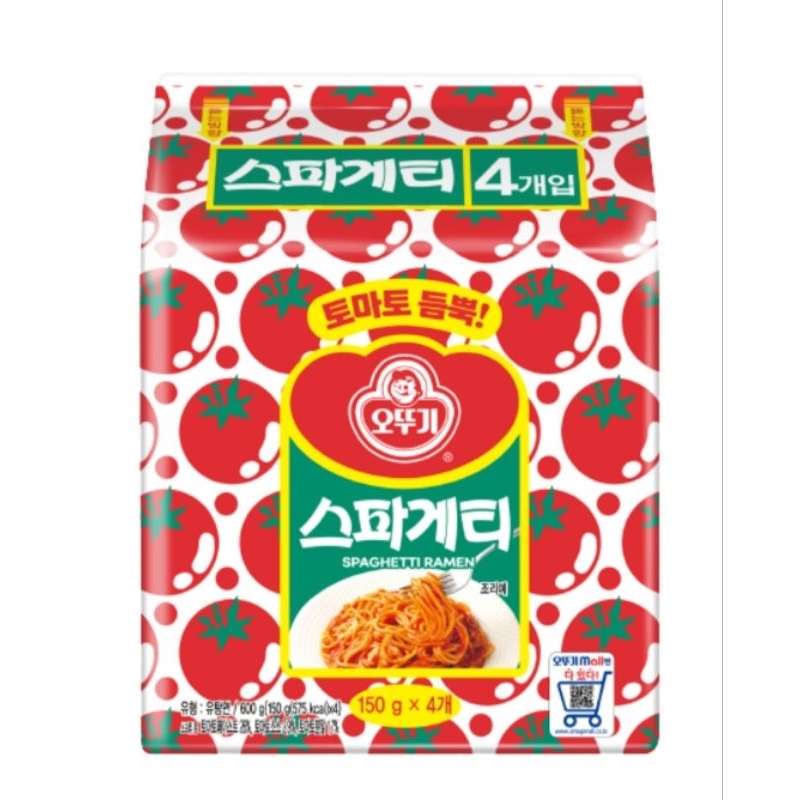 預購🇰🇷Ottogi 不倒翁 番茄風味義大利麵 4包/袋 韓國代購