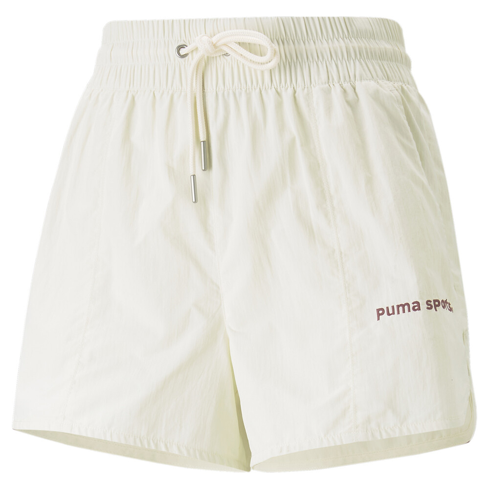 PUMA 流行系列P.Team短風褲 運動短褲 米白色 女性 KAORACER 53900565
