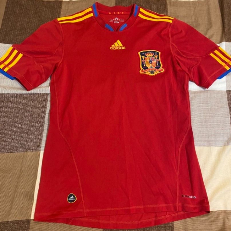 絕版 Adidas 2010 FIFA南非世界盃 西班牙國家隊 Spain 主場冠軍足球衣