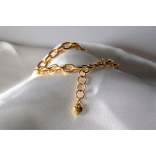 歐美風❤️愛心9999純金手鍊24K Pure gold 9999 heart dangle bracelet