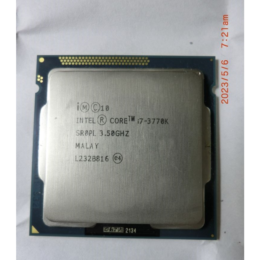 intel I7 3770k cpu不含風扇