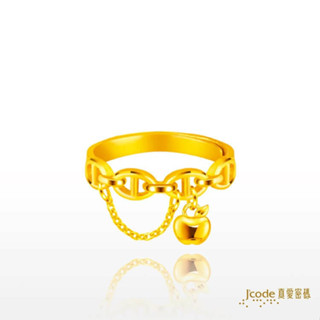 【J’code真愛密碼】✨送 質感包組✨豬你蘋平安安 黃金戒指 9999純黃金 豬鼻 蘋果 禮物 美鑫 23母親