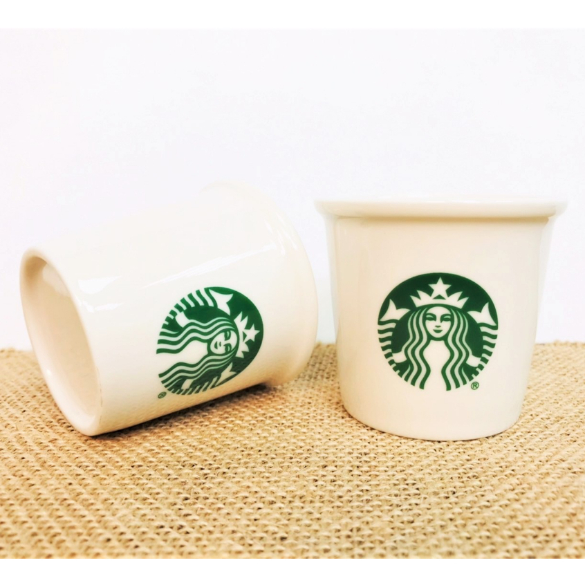 [藏寶船] Starbucks 星巴克 陶瓷濃縮咖啡杯 裝飾杯 擺設杯 收藏杯 收納杯 小物收納 小品植物 小型植物