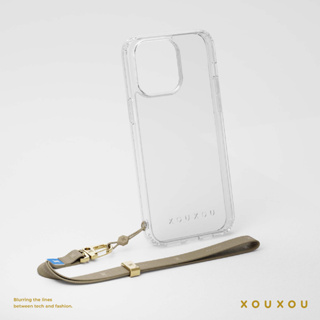 XOUXOU / 手腕繩經典手機殼組-透明Clear