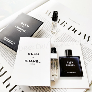 CHANEL 香奈兒 Bleu de Chanel 藍色男性淡香精 1.5ml 原廠針管香水 噴式 試管香水 體驗 試用