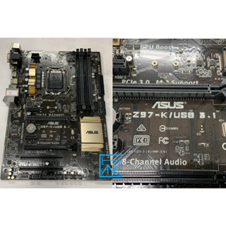 【 大胖電腦 】ASUS 華碩 Z97-K/USB3.1 主機板/1150/附擋板/保固30天/實體店面/可面交