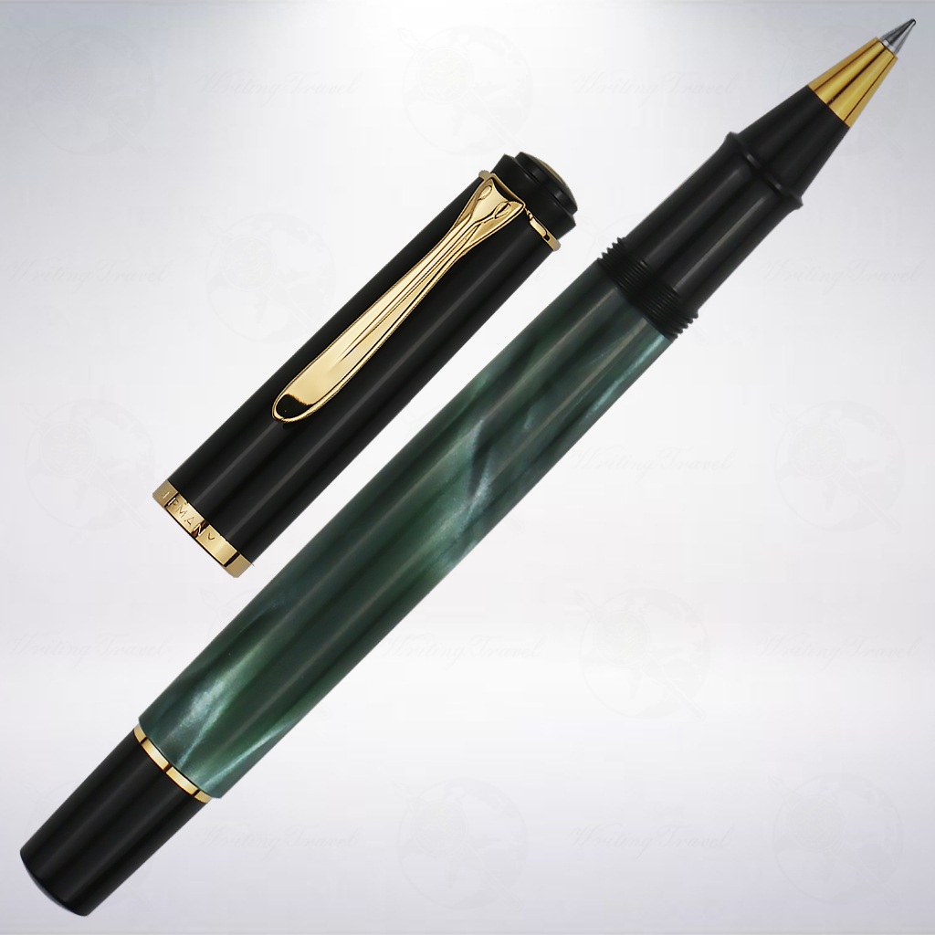 德國 百利金 Pelikan Classic R200 鋼珠筆: 綠色花紋/Green Marbled