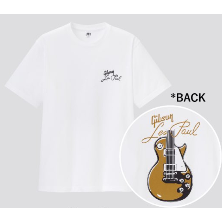 全新 Gibson x Uniqlo 優衣庫 UT 聯名 電吉他 T-shirt / T恤 Les Paul (LP)