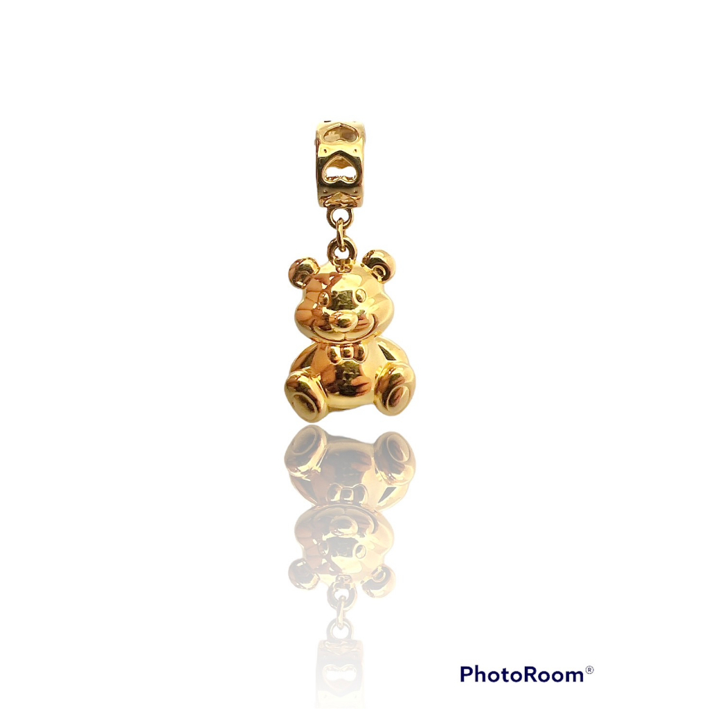 黃金泰迪熊墜飾 黃金墜 泰迪熊造型墜子 黃金重量0.89錢(全新品)