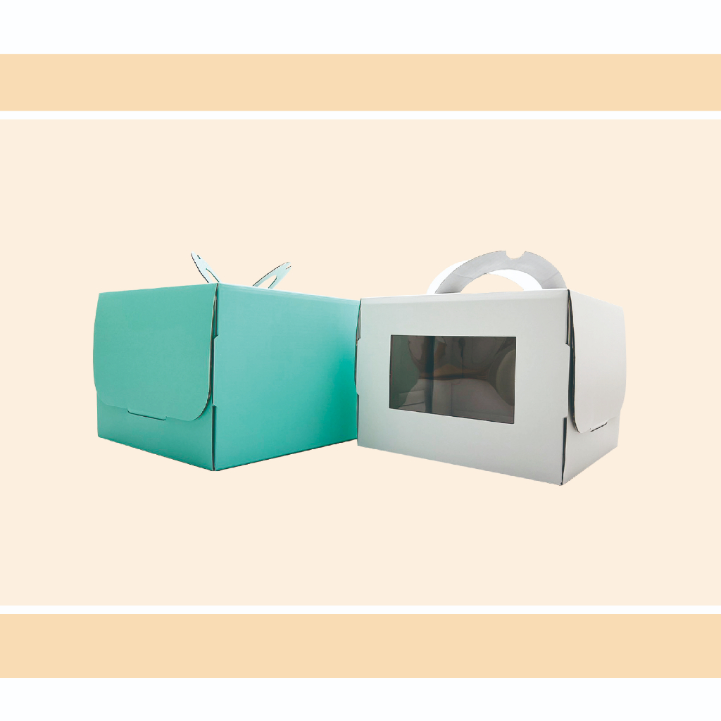 【IDEA PACKAGE】蛋糕盒/加厚開窗蛋糕盒/6吋/乳酪蛋糕盒/手提/生日蛋糕/包裝盒/起司蛋糕盒