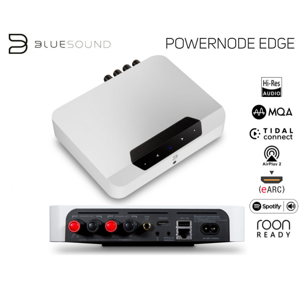 現貨 私訊優惠 Bluesound PowerNode Edge 白色 串流 迷你 兩聲道擴大機 eARC 藍芽 光纖