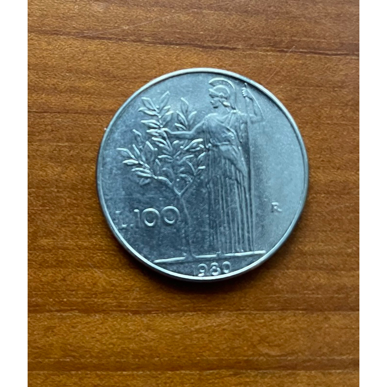 現貨在台秒發早年義大利帶回真品100里拉硬幣錢幣 非複製品流通時間1946－2001