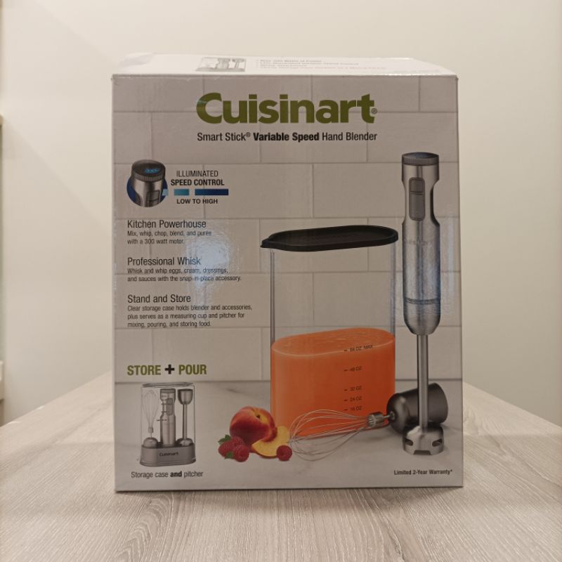 【Cuisinart 美膳雅】專業型多段速手持式攪拌棒(HB-800PCTW)
