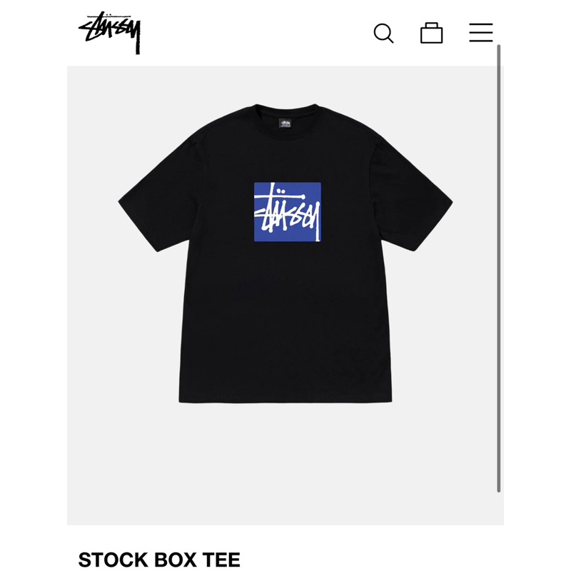 美國代購🇺🇸STUSSY STOCK BOX TEE 潮流 短袖T恤 Logo正品代購 滑板品牌