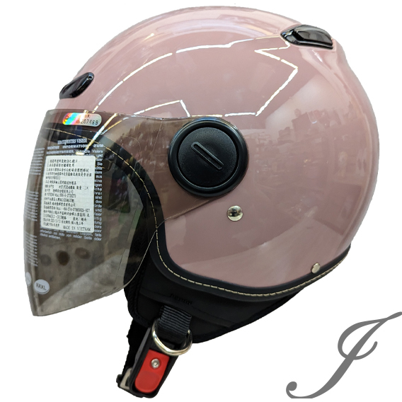 瑞獅 ZEUS ZS-210BC 210BC 素色 淺粉棕 半罩 安全帽 內襯全可拆洗 雙鏡片