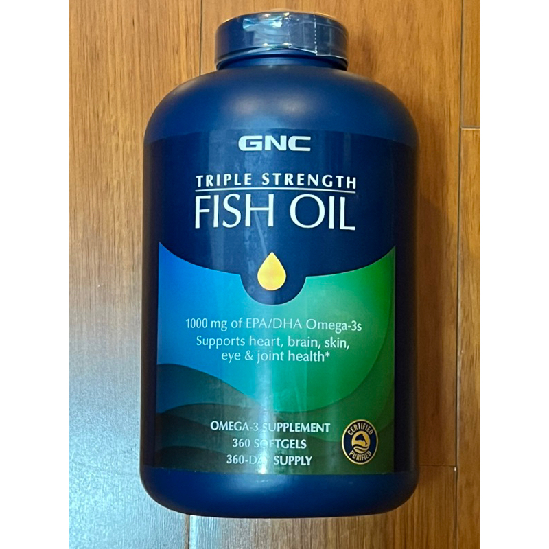 GNC Triple Fish Oil 三倍效深海魚油 含EPA與DHA 魚油 全新 現貨