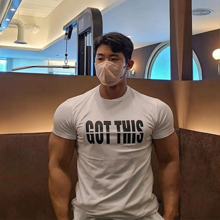 【即克運動】健身短袖 男 彈力 修身 透氣 跑步 打底衫 棉 時尚 休閑 運動t恤 印花 上衣