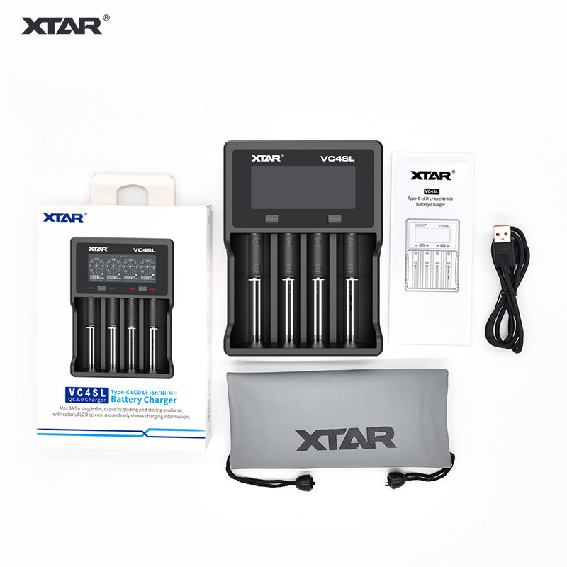 (現貨含稅)XTAR VC4SL QC3.0快速充電、單插槽Max3A適用於3.6 / 3.7v鋰離子IMR /