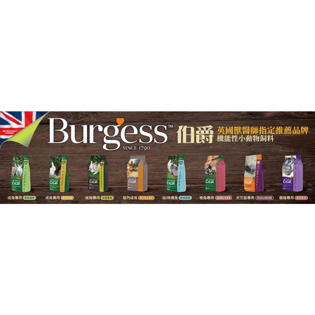 伯爵飼料※綜合下標區《富兔康》♥英國伯爵Burgess Excel飼料1.5公斤--成兔、幼兔、老兔、天竺鼠