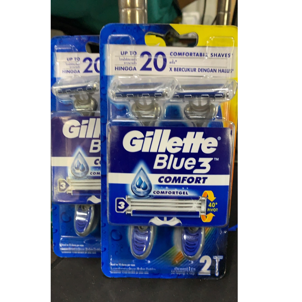 Gillette吉列Blue-3輕便刮鬍刀2入