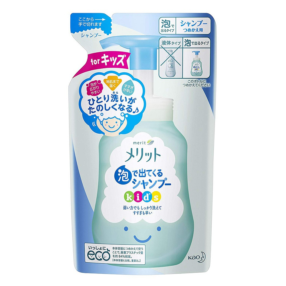 【日本花王】兒童泡沫無矽靈洗髮精 300ml / 補充包 240ml