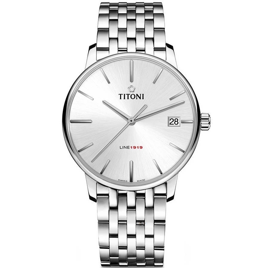 TITONI 梅花 LINE1919 超薄自製機芯 機械錶 83919S-575