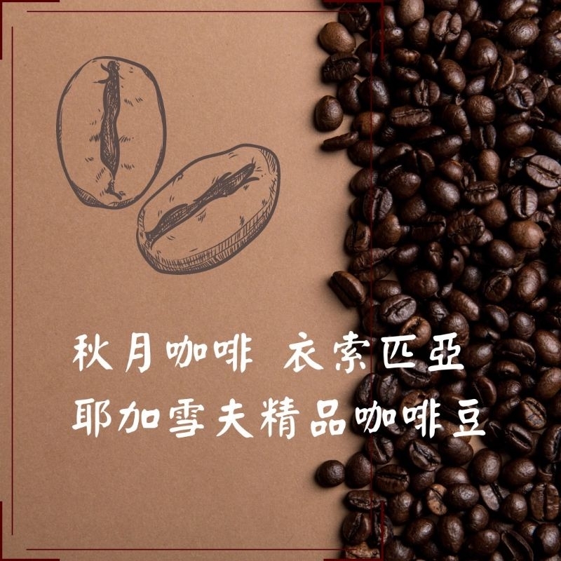 秋月咖啡-衣索匹亞 耶加雪夫精品咖啡豆