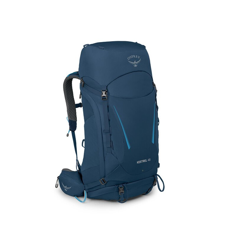 飛岳戶外-現貨OSPREY KESTREL 48 L/XL健行登山背包 特拉斯藍 盆景綠 含背包套