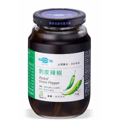 【雄讚購物】明德食品 醬菜系列 剝皮辣椒460g/罐 純素 中辣 @超商限4瓶