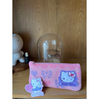 正版HELLO KITTY 布鉛筆袋，錢包袋 -全新