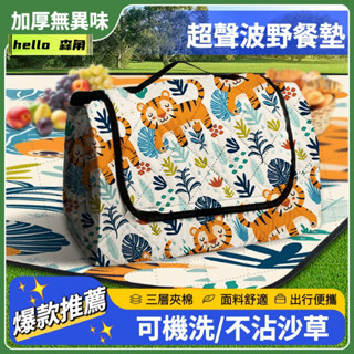防水防潮超音波加厚野餐墊 防潮墊 露營用品 戶外用品帳篷墊 草地墊 加寬郊遊野餐布 餐墊