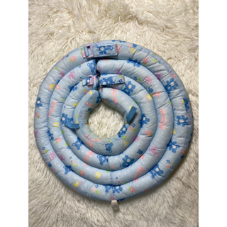 二手-4圈甜甜圈頭套(藍色小熊)│日本PomPreece甜甜圈防舔咬咬頭套/3號