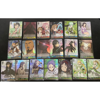 《黑烈空之家》刀劍神域 ws 有紀SR 桐人SR 西莉卡SR 米特SR 莉法SR