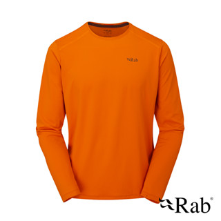 【伊凱文戶外】 Rab Force LS Tee 橙橘 長袖透氣排汗衣 男款 排汗衫