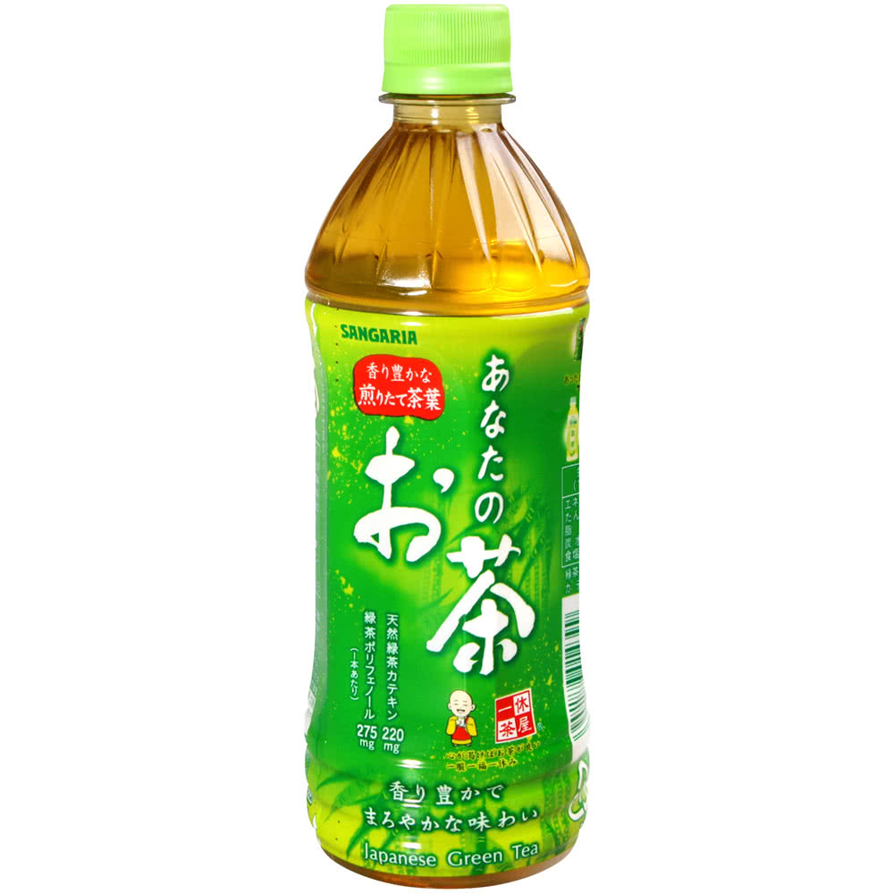 【愛零食】Sangaria 綠茶 500ml