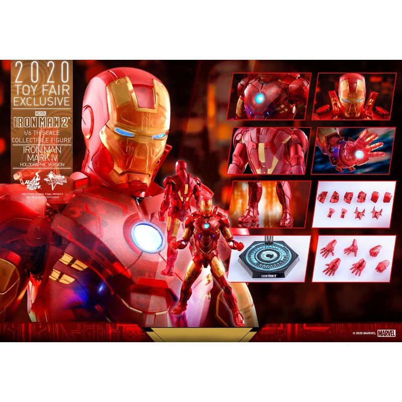 全新未拆 限定版 Hot toys mms568 鋼鐵人 MK4 全息影像 非 mms462 mms461