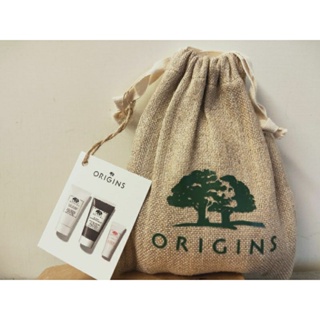 Origins品木宣言 天然纖維化妝包旅行保濕保養三入組 專櫃正品