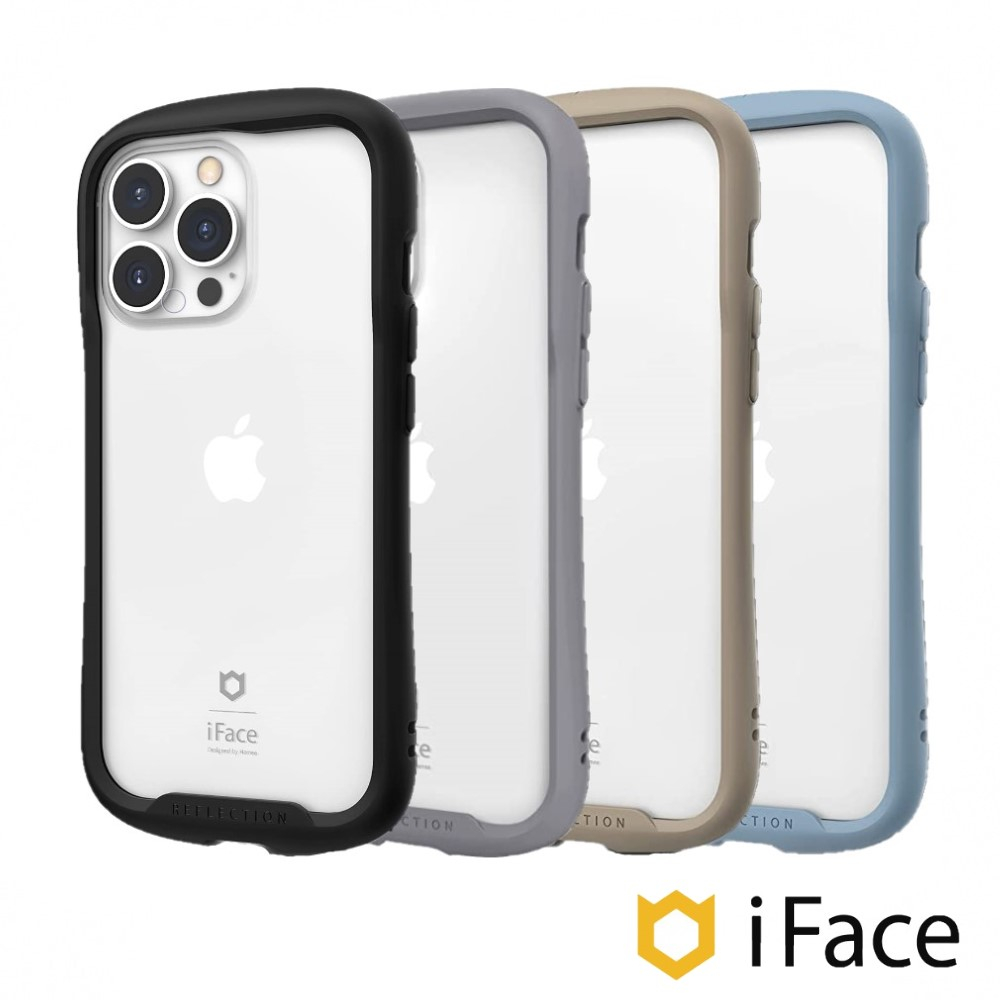 【日本iFace】iPhone 15 14 Pro Max Plus Reflection 抗衝擊強化玻璃手機保護殼
