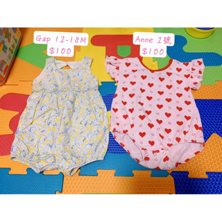Gap Uniqlo Anne 日本製麵包超人 包屁衣 吊帶裙 洋裝 洞洞睡衣 純棉上衣 新生兒帽子 襪子 圍兜兜