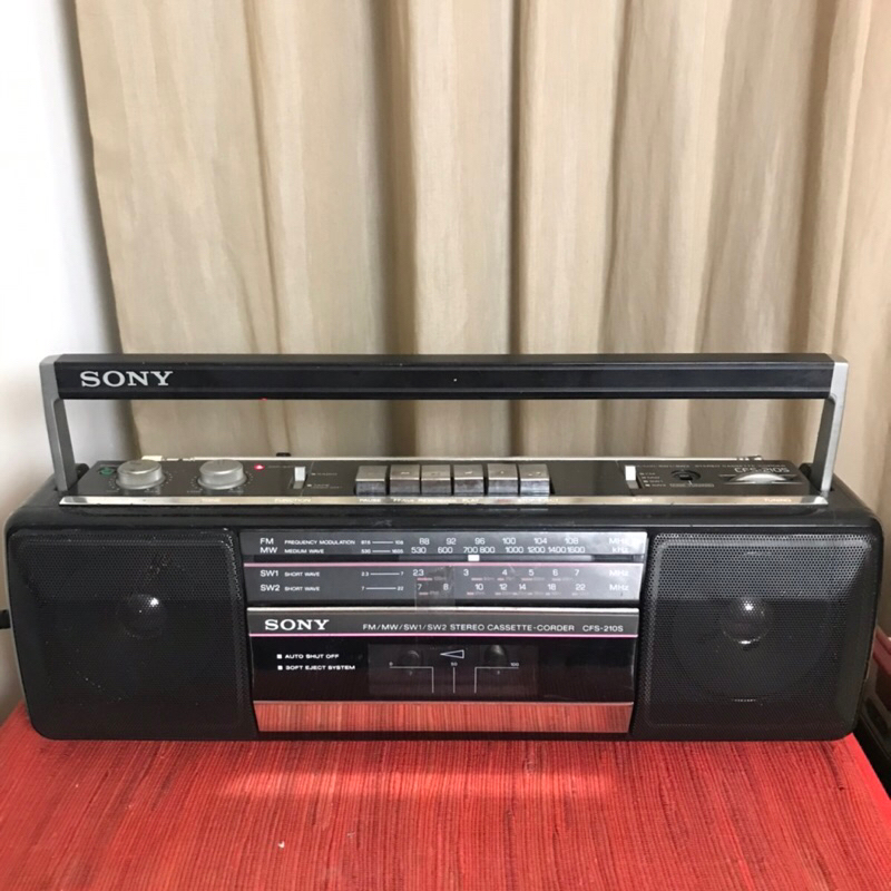 SONY CFS-210S手提收錄音機 90年代絕版品