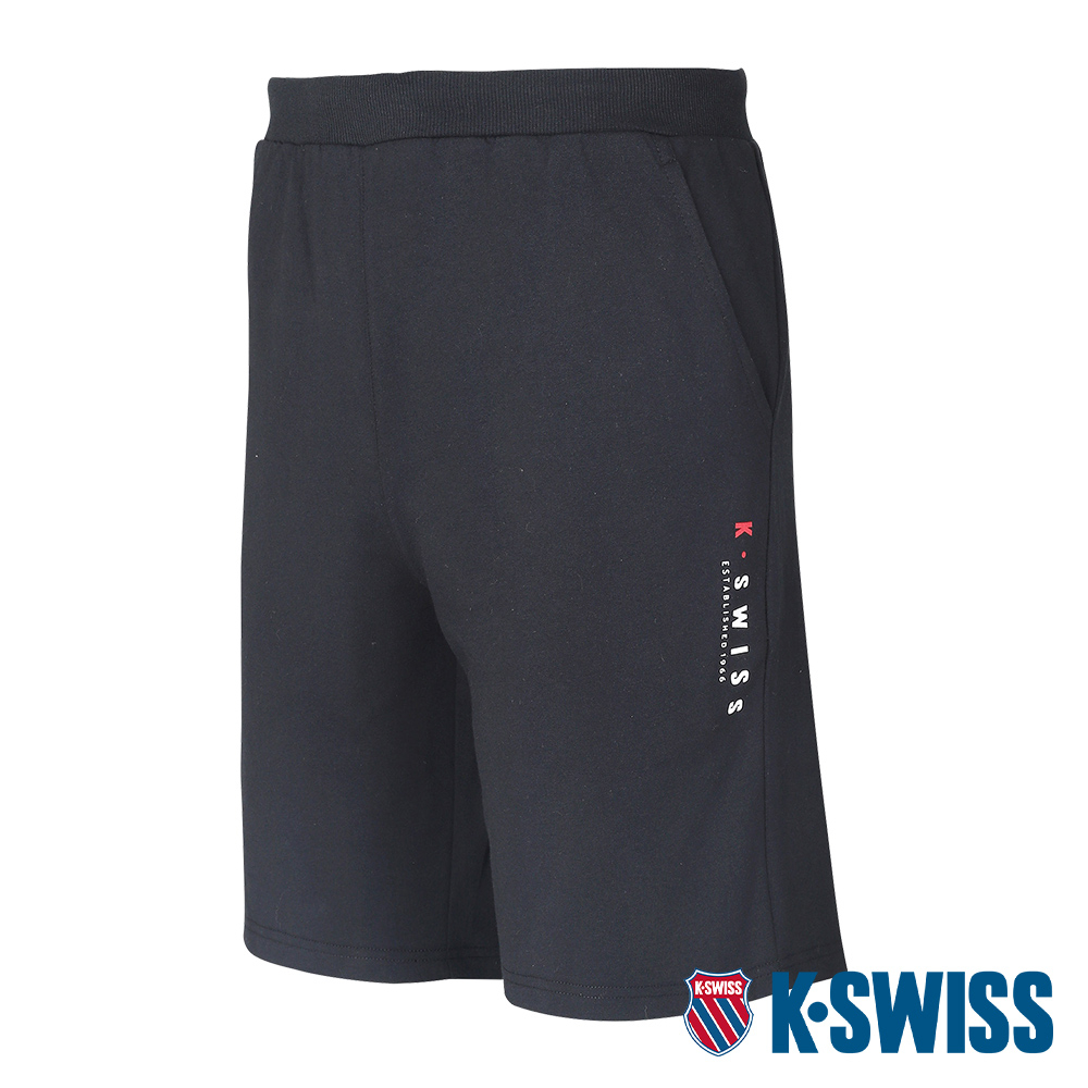 K-SWISS Sweat Shorts棉質短褲-男-黑