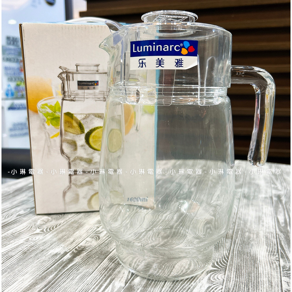 【現貨區特惠】法國🇫🇷 Luminarc 樂美雅 玻璃冷水壺組 1600ml (DS-B1612)
