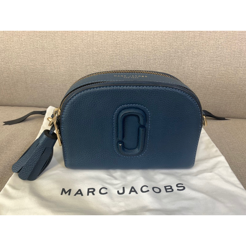 Marc Jacobs MJ 流蘇 相機包 半月包 深藍色