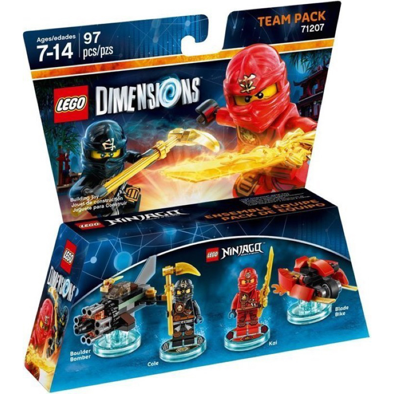 🔥現貨🔥LEGO 71207 dimensions 樂高旋風忍者 次元 絕版 火忍者 赤地 土忍者 阿剛