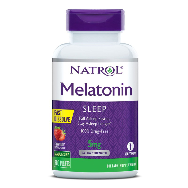 美國Natrol睡眠錠5mg。一罐250錠