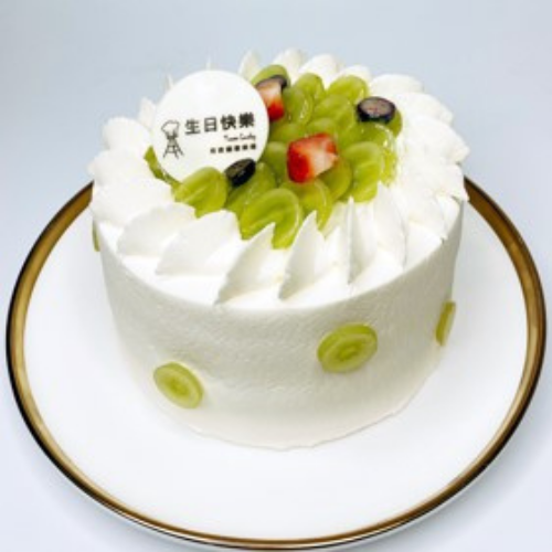 Tower Lucky塔吉｜綠葡萄蛋糕 生日蛋糕 鮮奶油蛋糕 新鮮水果 不甜蛋糕 水果蛋糕